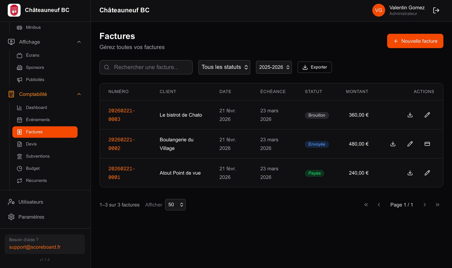 Devis & facturation intégrés